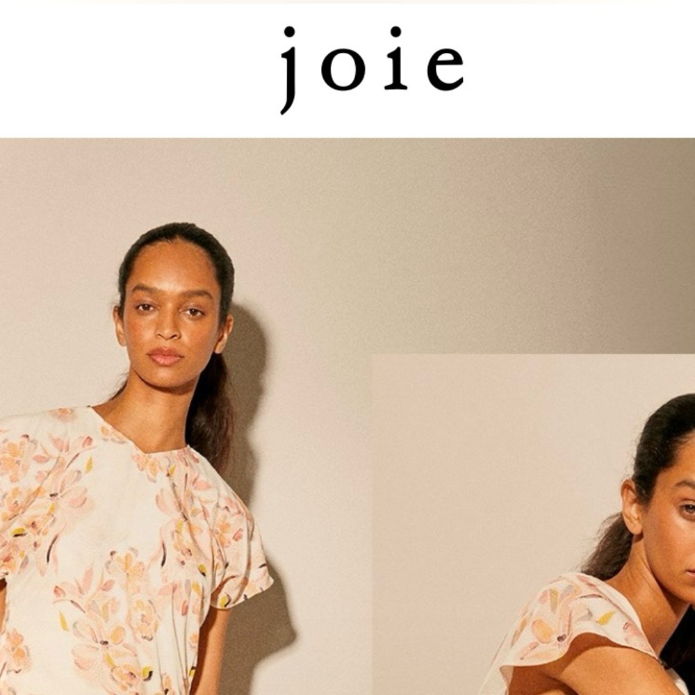 JOIE | S | Silk Honeycomb Mustard Floral Spaghetti Strap Camisole Dress